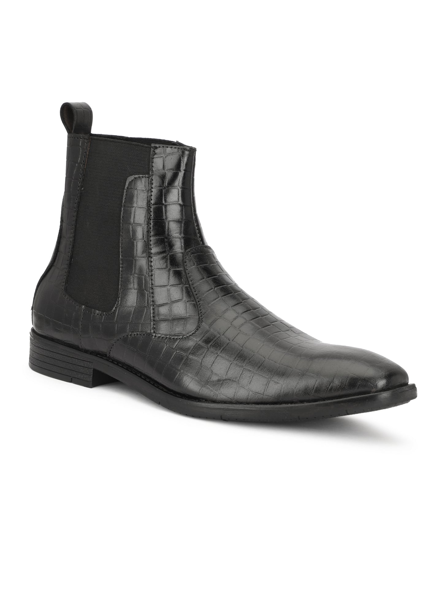 Genuine Leather Croco Boots