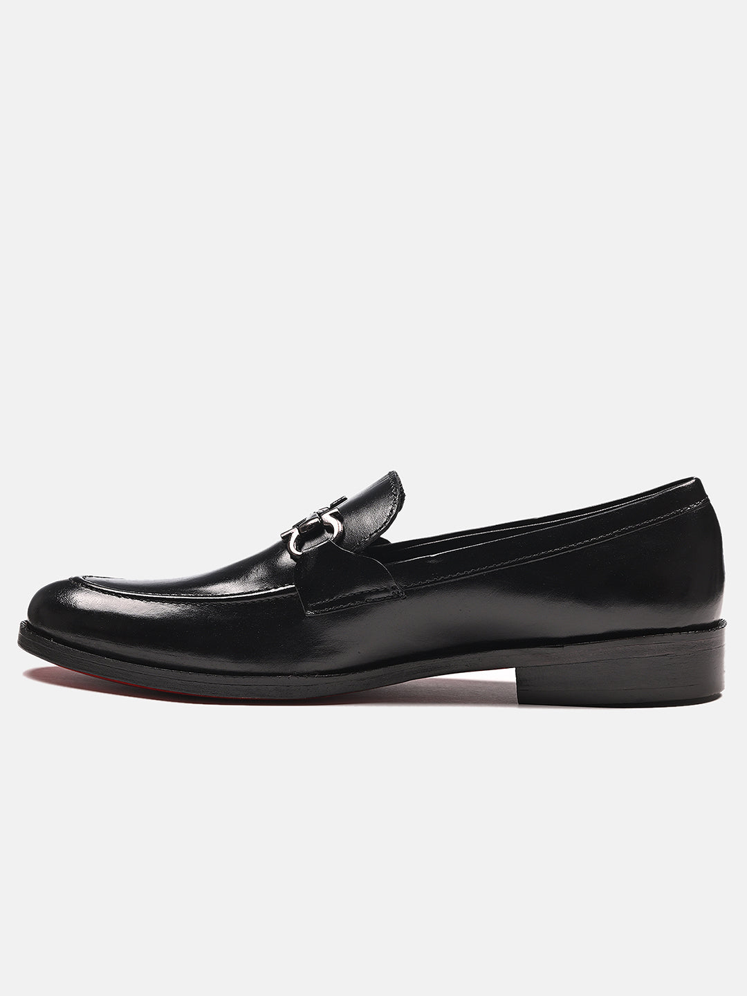 Stylish Leather Horsebit Loafers | Black