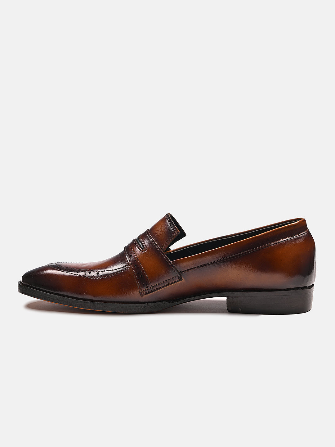 Attractive Leather Penny Loafers | Tan