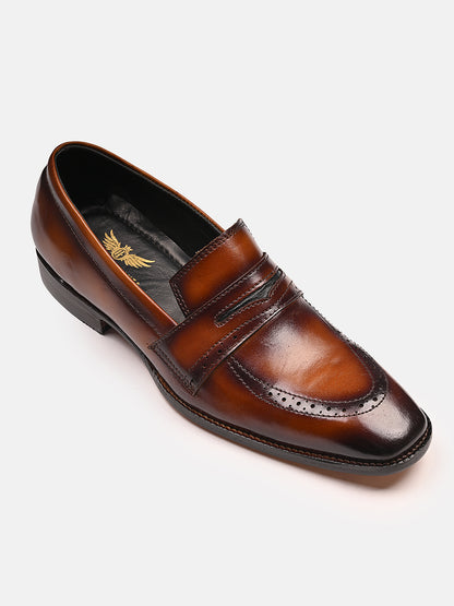 Attractive Leather Penny Loafers | Tan