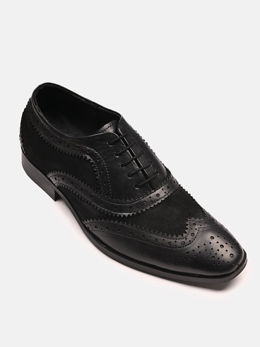 Comfortable Leather Brogues Oxford Laceup Shoes | Black