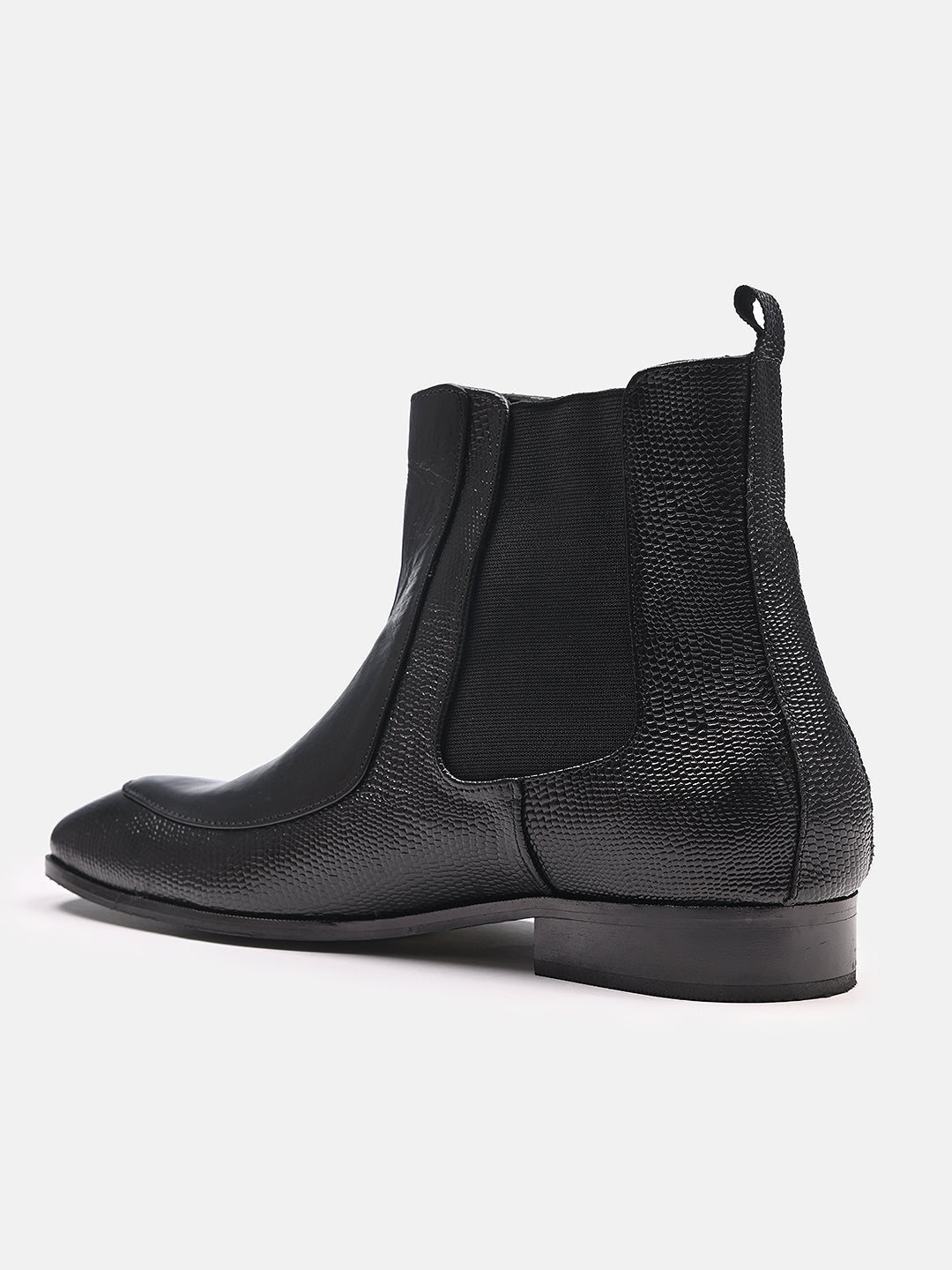 Comfortable Designer Leather Chelsea Boots Black