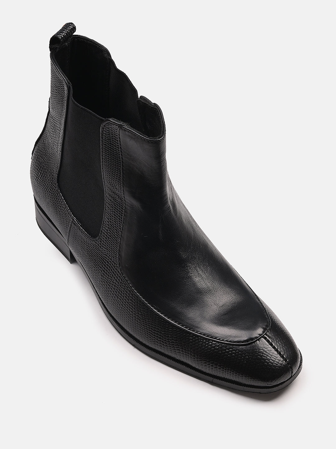 Comfortable Designer Leather Chelsea Boots Black