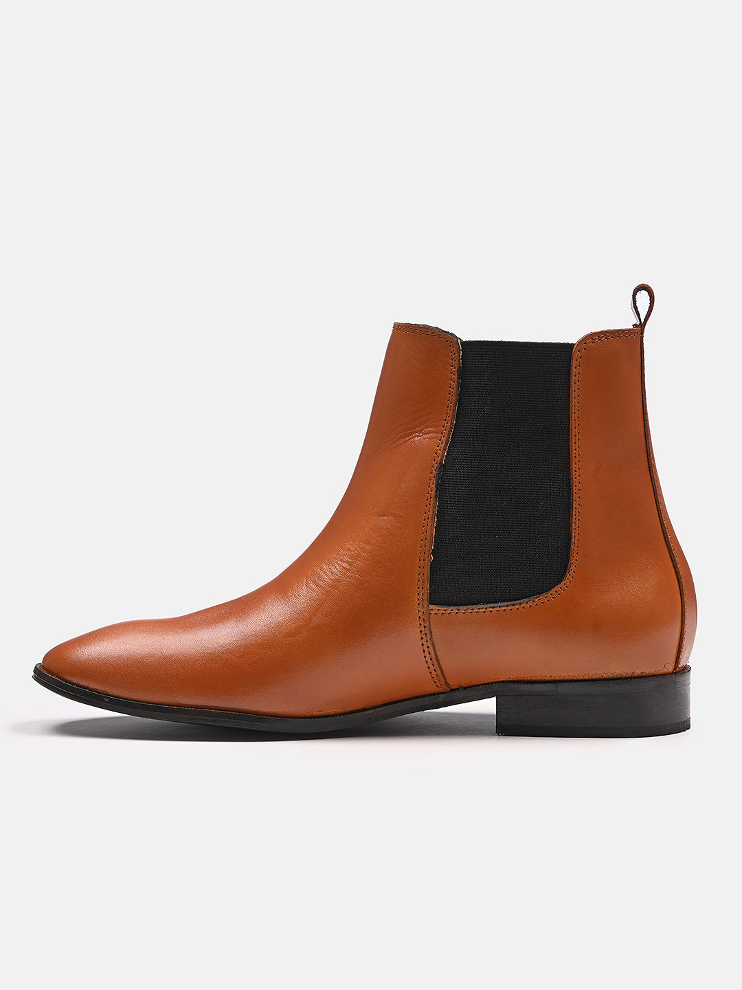 Stylish Chelsea Leather Boots | Tan