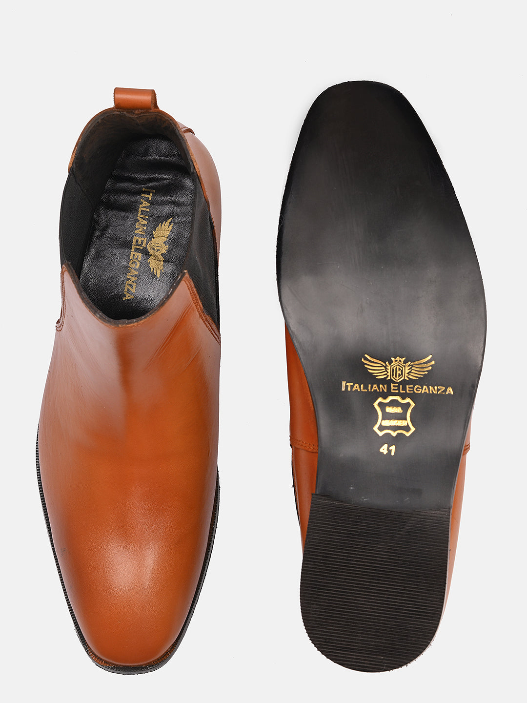 Stylish Chelsea Leather Boots | Tan