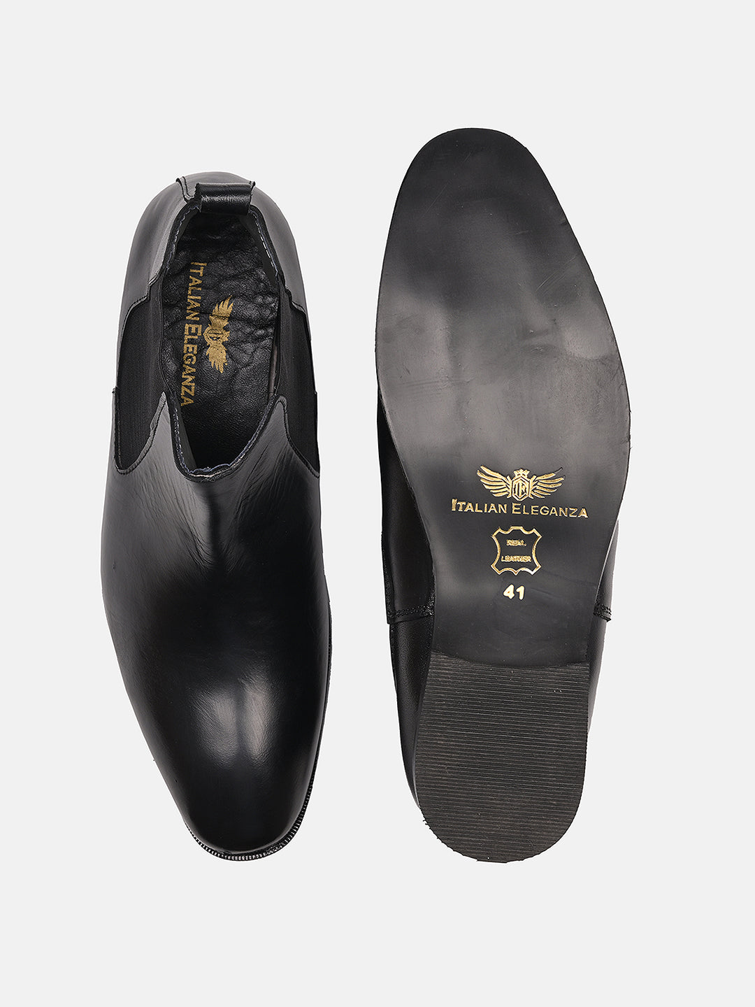 Attractive Chelsea Leather Boots | Black