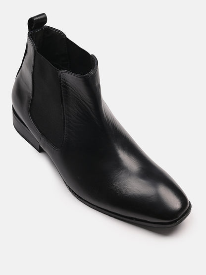 Attractive Chelsea Leather Boots | Black