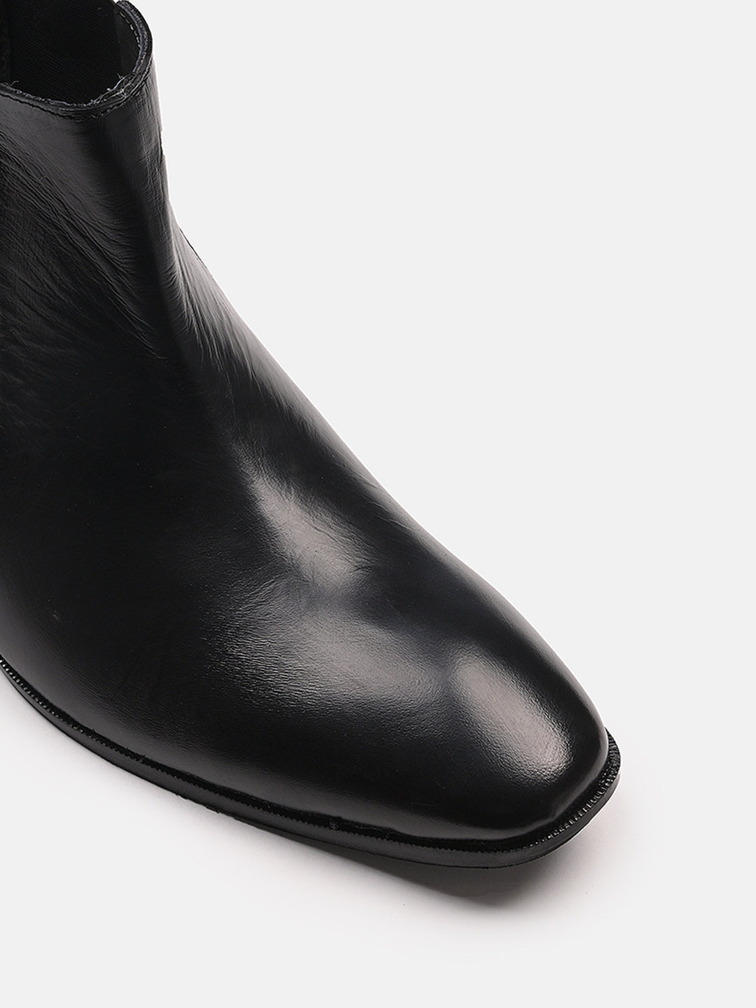 Attractive Chelsea Leather Boots | Black