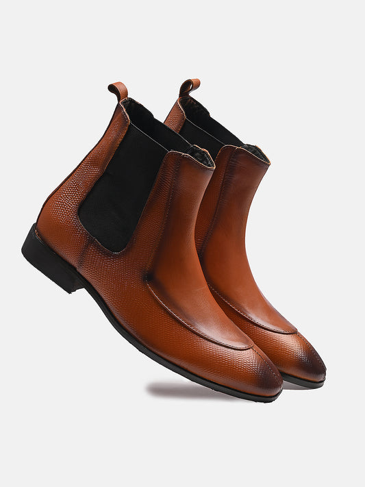 Comfortable Designer Leather Chelsea Boots