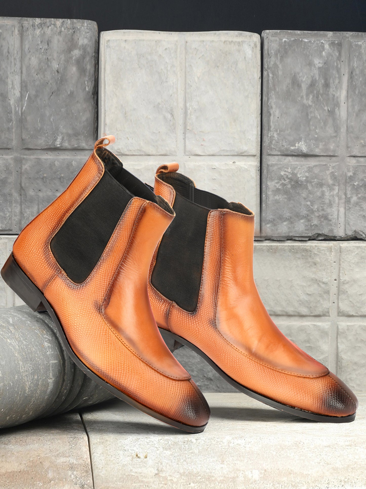 Comfortable Designer Leather Chelsea Boots