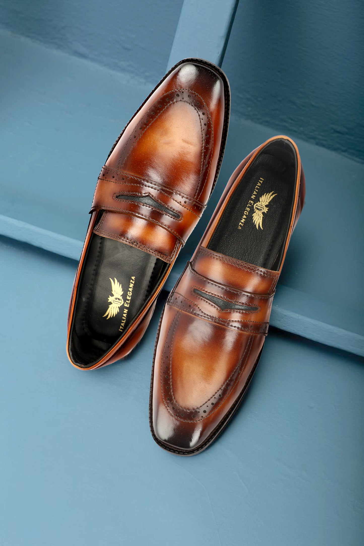 Attractive Leather Penny Loafers | Tan
