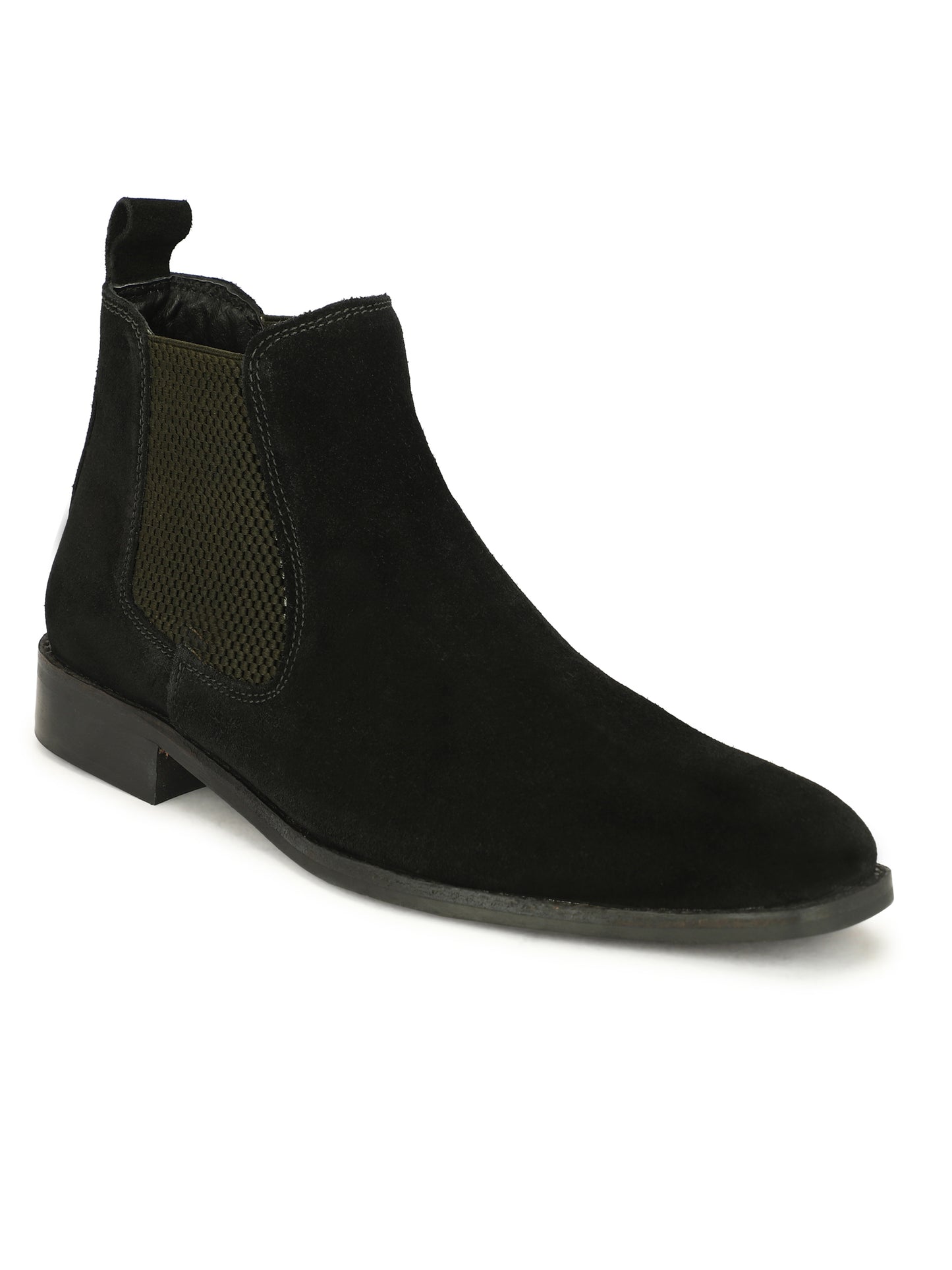 Genuine Suede Leather Chelsea Boots Grey