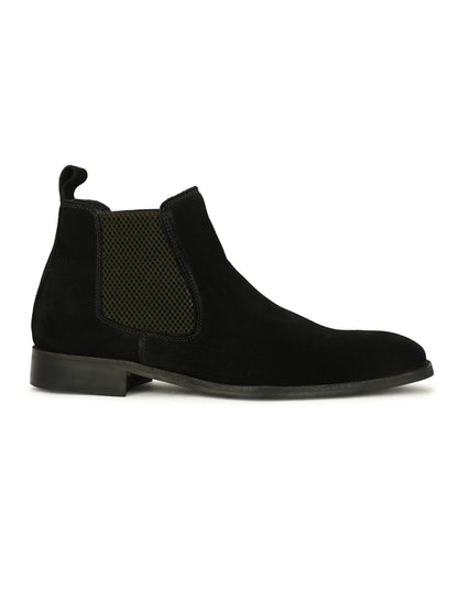Genuine Suede Leather Chelsea Boots Grey