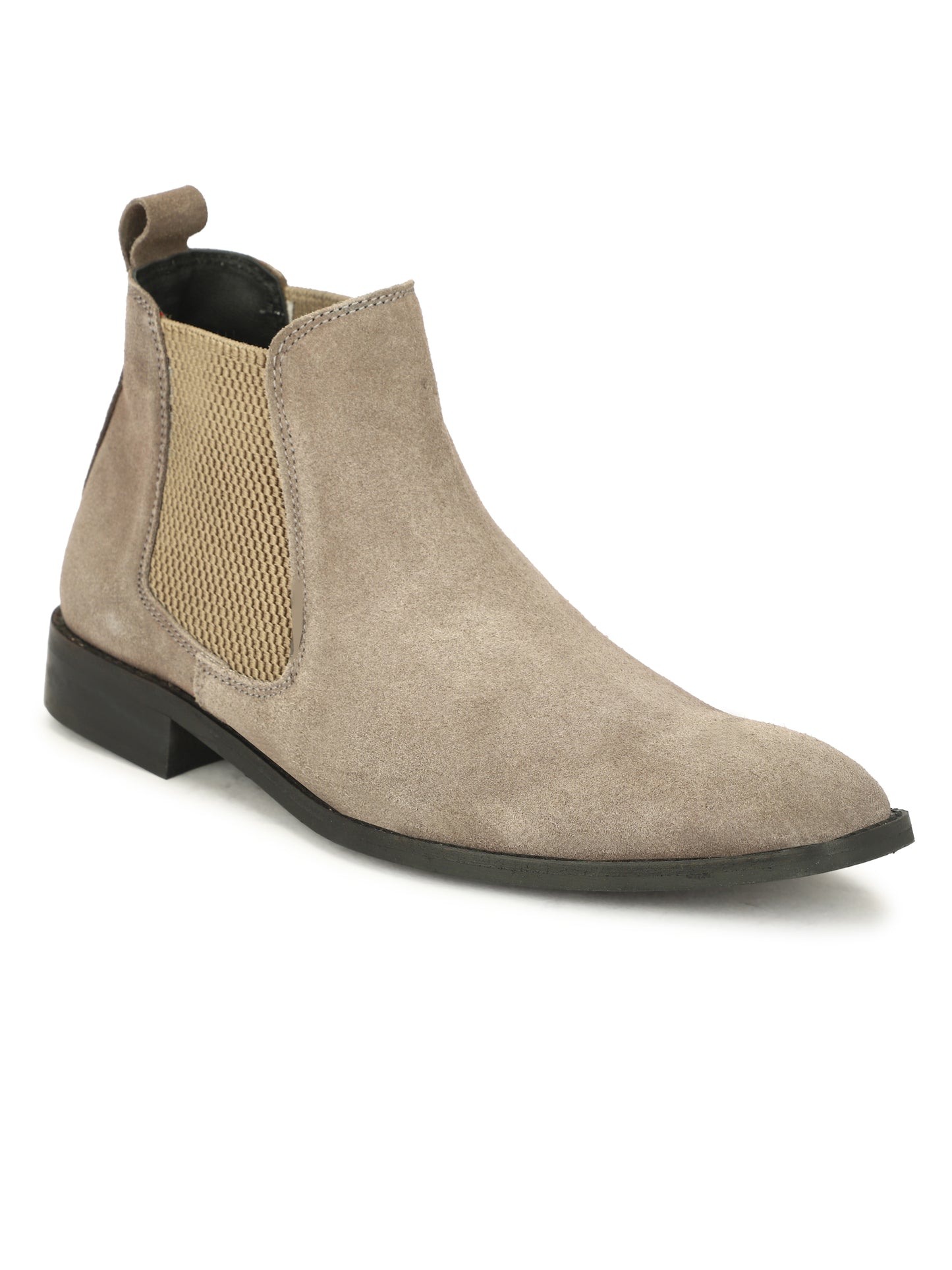 Genuine Suede Leather Chelsea Boots Grey