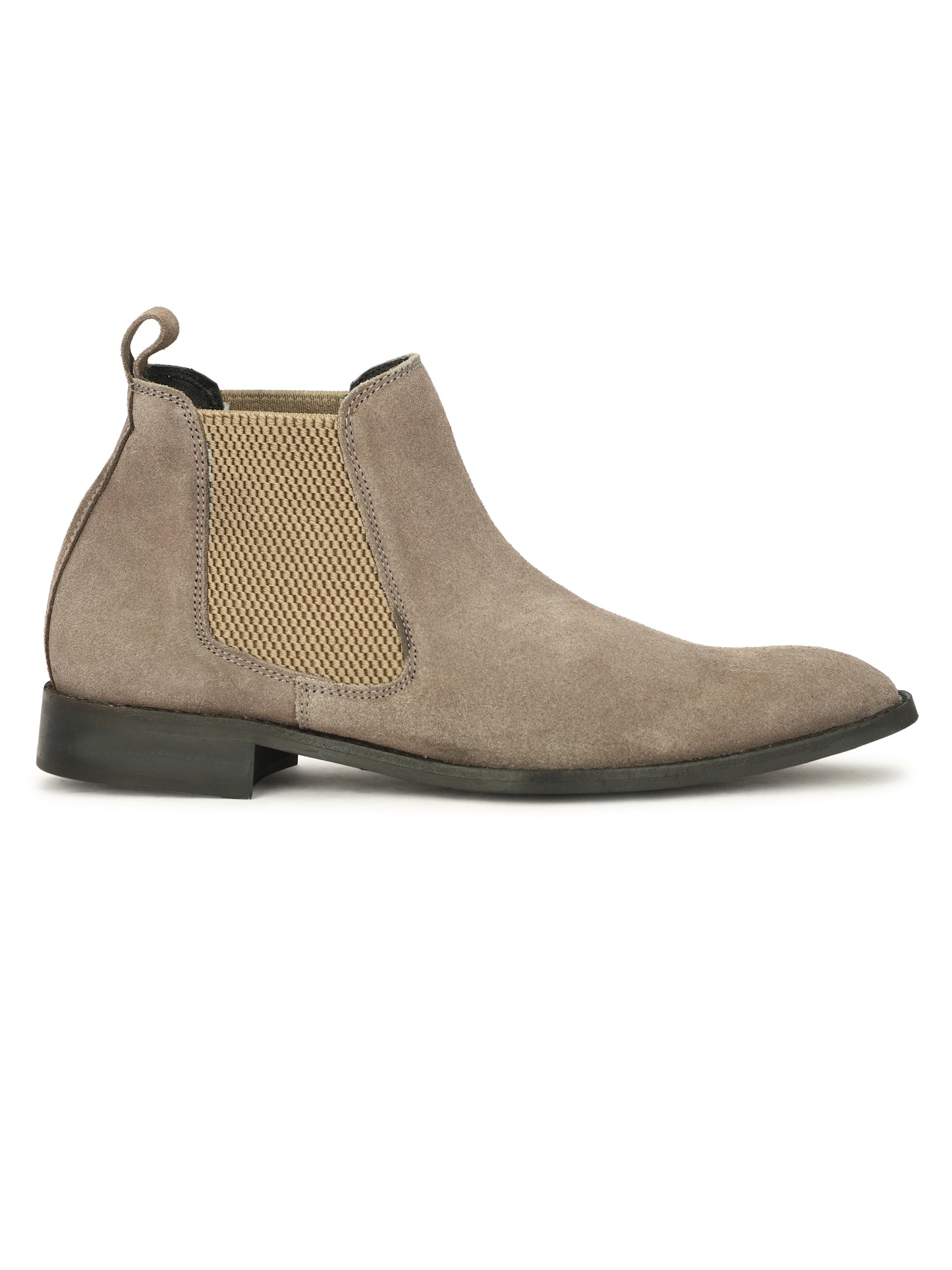Genuine Suede Leather Chelsea Boots Grey